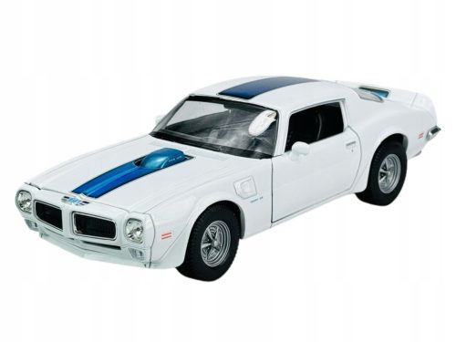 Bijeli 1972 Pontiac Firebird Trans Am Model Automobila 1:24
