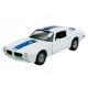 Bijeli 1972 Pontiac Firebird Trans Am Model Automobila 1:24