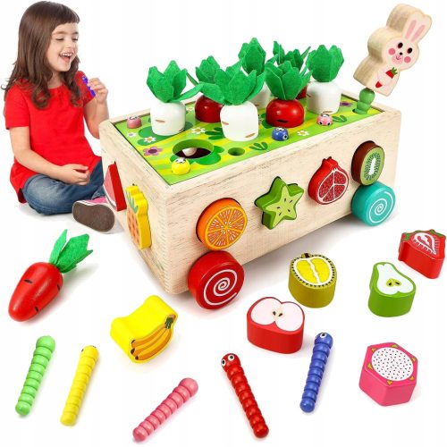 Montessori Set za Sortiranje Marchvi - Edukativna Drvena Igračka za Djecu