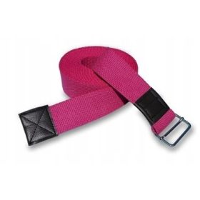 Yoga remen, pamučni yoga remen za vježbanje, roza, ŠIR