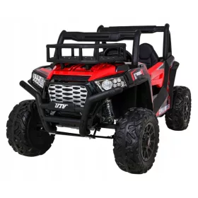    Buggy UTV Terensko vozilo za djecu Crvena + Daljinski upravljač + Nosač prtljage + Besplatan start