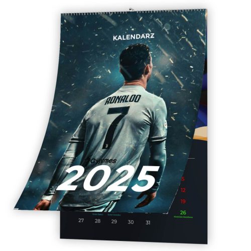  2025 ZIDNI KALENDAR 13-STRANI A4 CRISTIANO RONALDO NEDJELJA HAN
