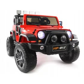    JEEP V12 4X4 2024: DVOSJEDISTA, KOZA, 180W, LED, MP3, OVJES CRVENI