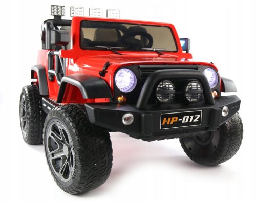  JEEP V12 4X4 2024: DVOSJEDISTA, KOZA, 180W, LED, MP3, OVJES CRVENI