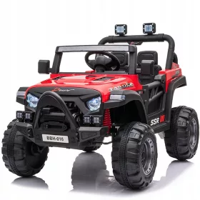    JEEP AUTO NA AKUMULATOR KOŽNI MEKI KOTAČI EVA DALJINSKI UPRAVLJAČ MEKANO SJEDALO USB