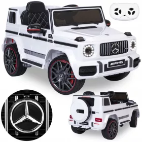    MERCEDES G63 AMG CAR DJEČJI ELEKTRIČNI AUTO NA BATERIJE, BIJELI