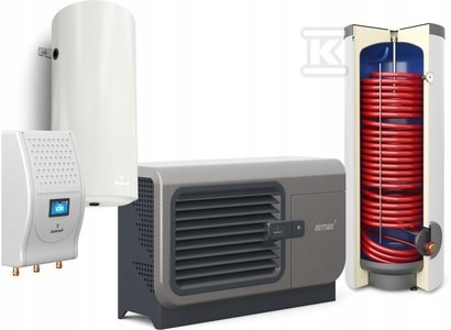 Pumpe topline GALMET Airmax3 12 kW + GBOX + pufer + rezervoar