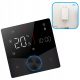 Sobni termostat za plinski bojler s LCD ekranom i WiFi-om KNOB 5A Crni