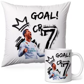    Cristiano Ronaldo CR7 Šalica Jastuk Set Poklon za GOAL nogometaša