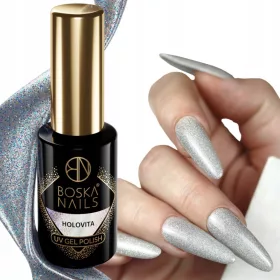   Boska Nails Čarobni Lak za Nokte 492 Holovita Holografski Srebrni Cosmic Glow 6 ml