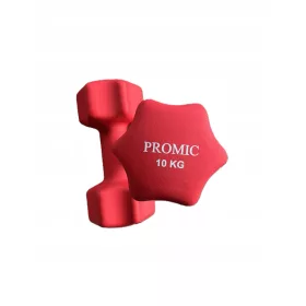    Set bučica 20KG 2x10Kg PROMIC Crveni lijevano željezo u gumi