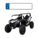  Jaka trkaća ATV kolica za 2 djece Bijela + motor bez četkica + pumpa