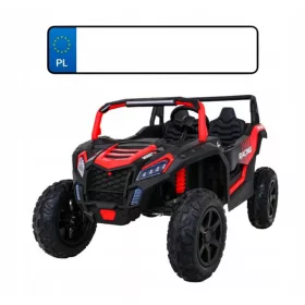    Jaka trkaća kolica za ATV za 2 djece, crvena + motor bez četkica + pumpa