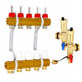   RAZDJELNIK ZA PODNO GRIJANJE, 5 KRUGOVA, Automatski Odzračnik