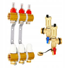   Toplinska Pumpa za Podno Grijanje 3 Kruga s Automatskim Puhalom