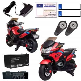 Veliki dječji motor XMX609 Sport Turizam Crveni do 30 kg