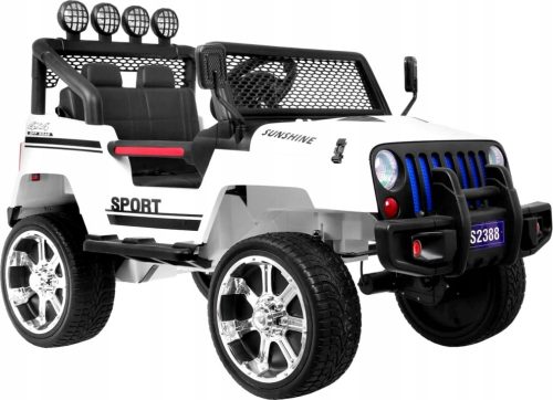 Mega Jeep Sunshine Sport 12V Električni Dječji Auto s 180W, Daljinskim Upravljačem i Sjedalom

Mega Jeep Sunshine Sport je dječje vozilo napredne tehnologije, pogonjeno četiri snažna motora od 45W. Op