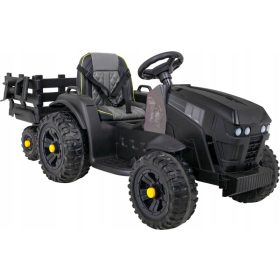    ELEKTRIČNI TRAKTOR SA PRIKOLICOM 12V 2x45W CRNI DALJINSKI UPRAVLJAČ