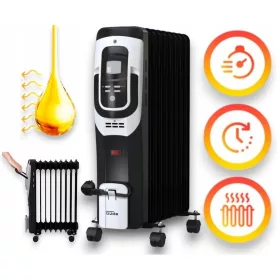    GRIJAČ ULJA ELEKTRIČNI 2000W CRNI LCD GUDE ILI 2000-9 DT NA KOTAČIMA