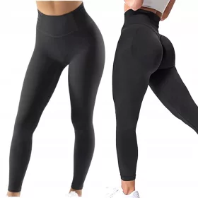    2253 PUSH UP oblikovane sportske tajice visokog struka s naborima L