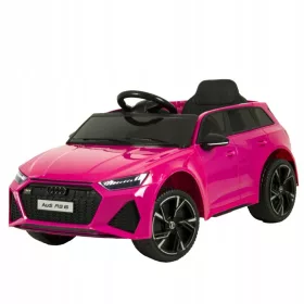   Auto na baterije Audi RS-6 4x4 EVA koža CAR-M-12-RUŽIČASTA
