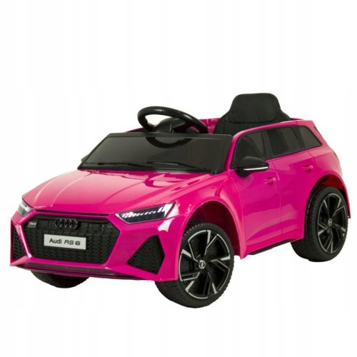 Auto na baterije Audi RS-6 4x4 EVA koža CAR-M-12-RUŽIČASTA