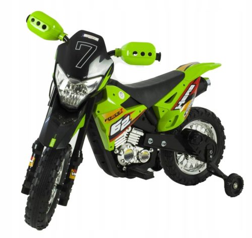 Motocikl na baterije za djecu 2x45 SVJETLEĆI KOŽNI KOTAČI