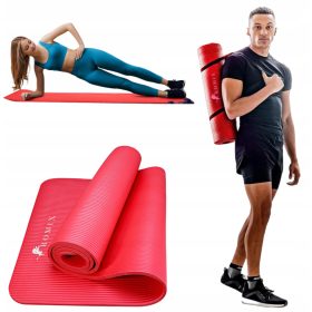 Mata za vježbanje Hop-Sport crvena 180x60x1,5 cm