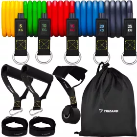    5* OTPORNE TRAKE ZA TRENING VJEŽBE SET OTPORA OTPORNE TRAKE ZA TRENING