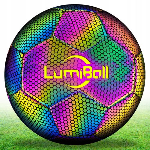  LUMINIBALL REFLEKTIVNA NOGOMETNA LOPTA ZA NOGE VEL. 5 HOLOGRAFSKA
