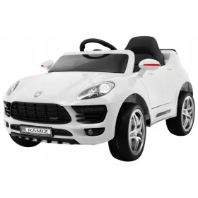    TURBO-S DJEČJI AUTO NA AKUMULATOR, BIJELI + DALJINSKI + SPORI START + FELGE