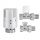 Set termostata Invena CD-71-P15-A s ravnim ventilima FI 1/2" i termostatskom glavom
