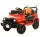  JEEP TERENSKI AUTO S BATERIJAMA 4X4 KOŽNI LED USB ZVUK + CRVENI DALJINSKI
