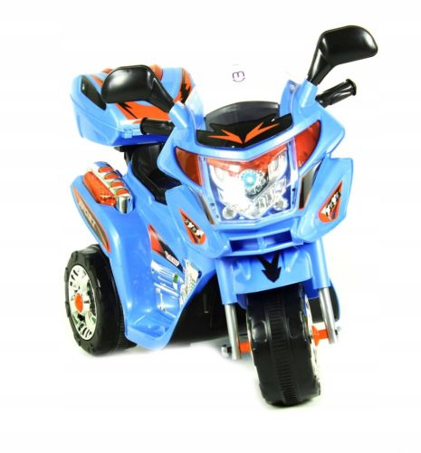 Motor na baterije za djecu s LED prtljažnikom MOTO-S-2-PLAVI