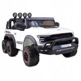    MEGA JEEP WORKS SIX 4X4, 2 X 12V MEKANI KOTAČI, MEKANO SJEDIŠTE/JC003
