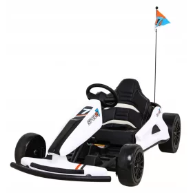    Speed 7 Drift King go-kart na baterije za djecu Bijela + Drift funkcija +