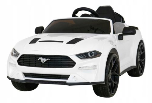  Auto na akumulator Ford Mustang GT za djecu, bijele boje + podešavanje sjedala