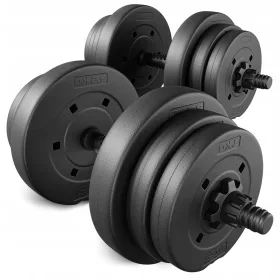    Set za vježbanje s podesivim bitumenskim bučicama od 20 kg za teretanu 2x10 kg