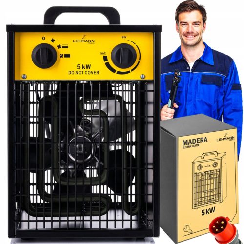 Električna Nagrzewnica Lehmann Madera 5kW s Termostatom i Regulacijom