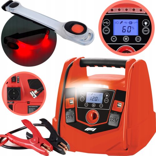 Profesionalni jump starter Formula 1 Power Jumpstarter s kompresorom