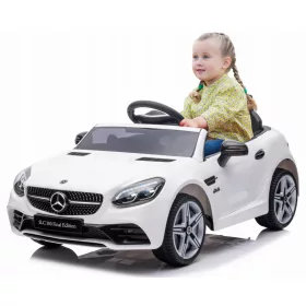    Automobil na baterije Mercedes Benz SLC300 Cabrio, automobil za jahanje, daljinski upravljač, bijeli