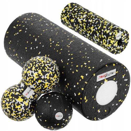  Activ/Space glatki valjak 33 cm x 14 cm bijeli, crni, žuti