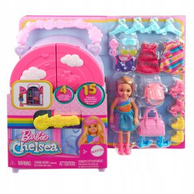    Barbie Chelsea Garderobni set + lutka, odjeća i dodaci HXN03