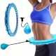 HULA HOOP Z OBCIĄŻNIKIEM SMART REGULOWANA - niebieska