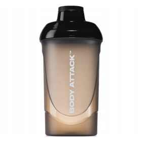    Body Attack Shaker sportski shaker bez BPA, crne boje, 600 ml
