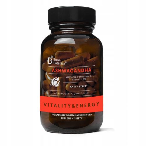 Ashwagandha 5% - Veganske Kapsule Prilagođene za Emocionalnu Ravnotežu i Stres