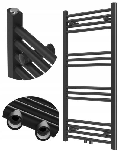 KALORIFER ZA KUPANICU MODERAN RADIJATOR STEPENICA CRNI 100x50 cm RAVEN