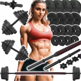    SET UTEGA 2U1 Bučice 40KG FITNESS CHANCE SOLID KUĆNI TRENING