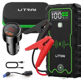   UTRAI Jstar One Pro Booster 2500A + Baseus Magic USB-C Charger UTRAI Jstar One Pro Booster 2500A is a portable power bank that can be a lifesaver in emergency s