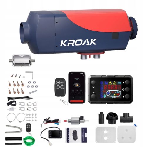 NAGRJEVANJE VOZILA WEBASTO 2KW 12/24V NAFTNO GREJANJE ZRAČNIK BLUETOOTH LCD